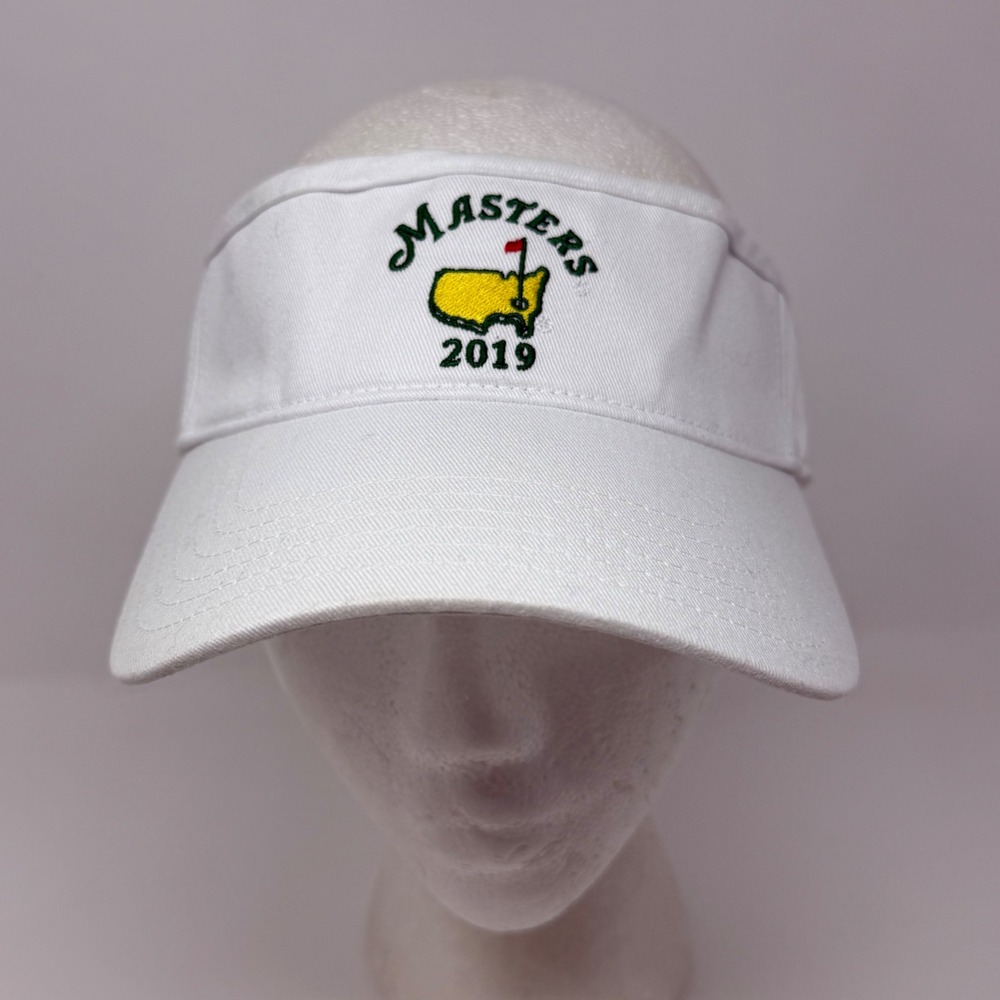 American Needle Masters 2019 Golf Visor White Adjustable Augusta National Hat